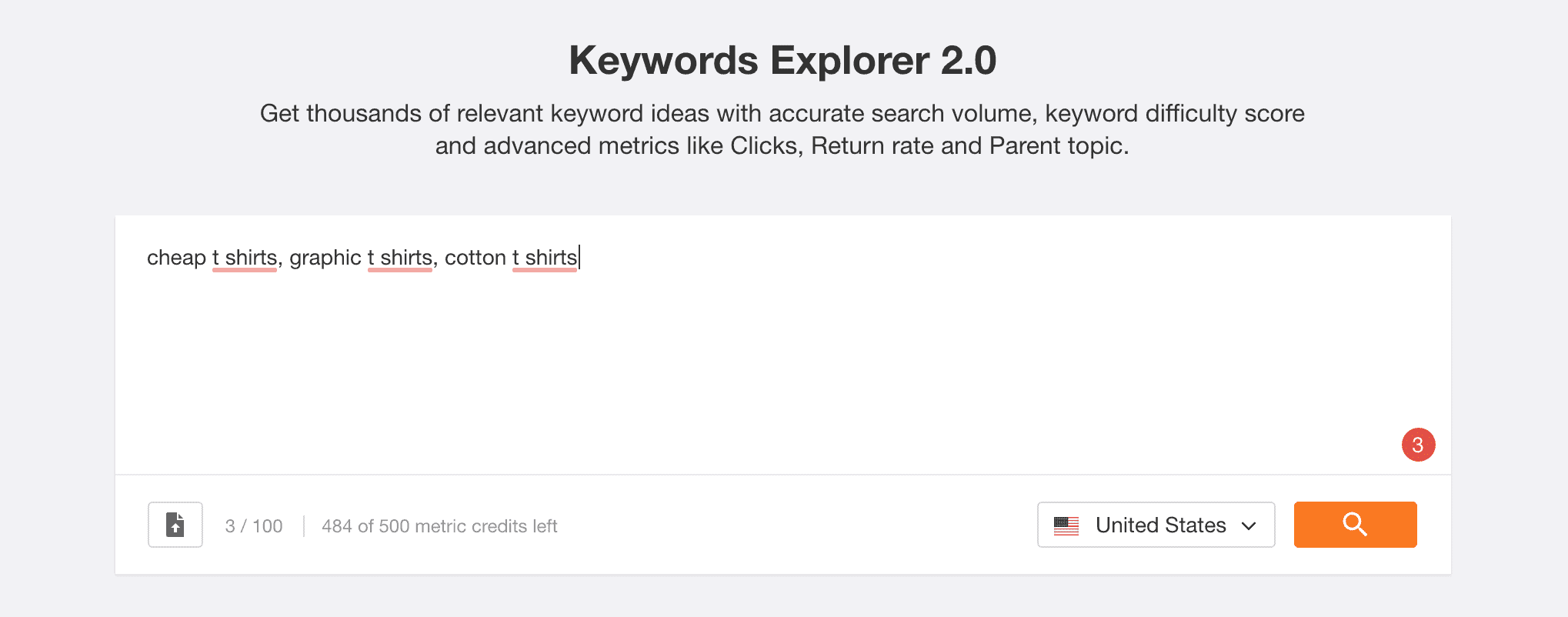 Ahrefs Keyword Tool