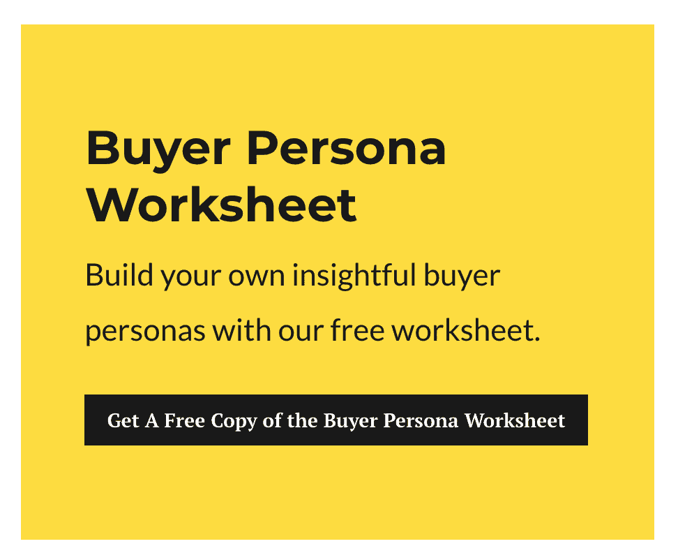 buyer persona worksheet