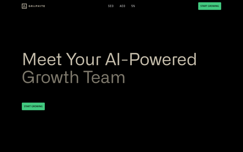 Screenshot of graphite.io