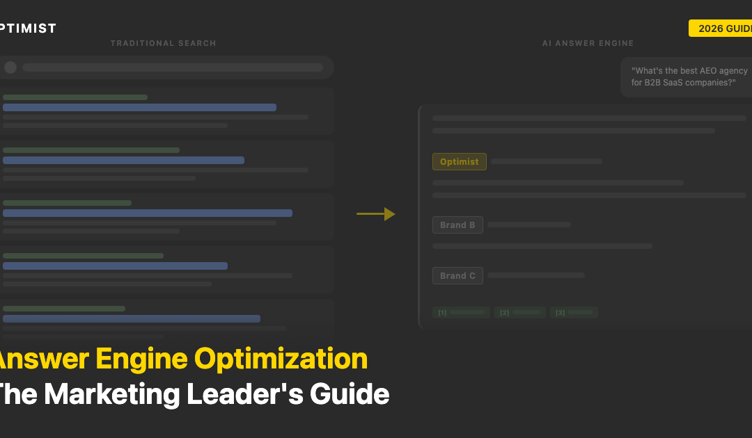 Answer Engine Optimization: A Marketing Leader’s Primer on the Future of Discoverability