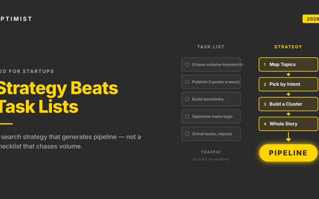 SEO for Startups: How to Build a Search Strategy That Generates Pipeline