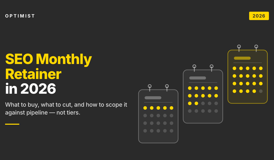 What Does an SEO Monthly Retainer Actually Buy in 2026?